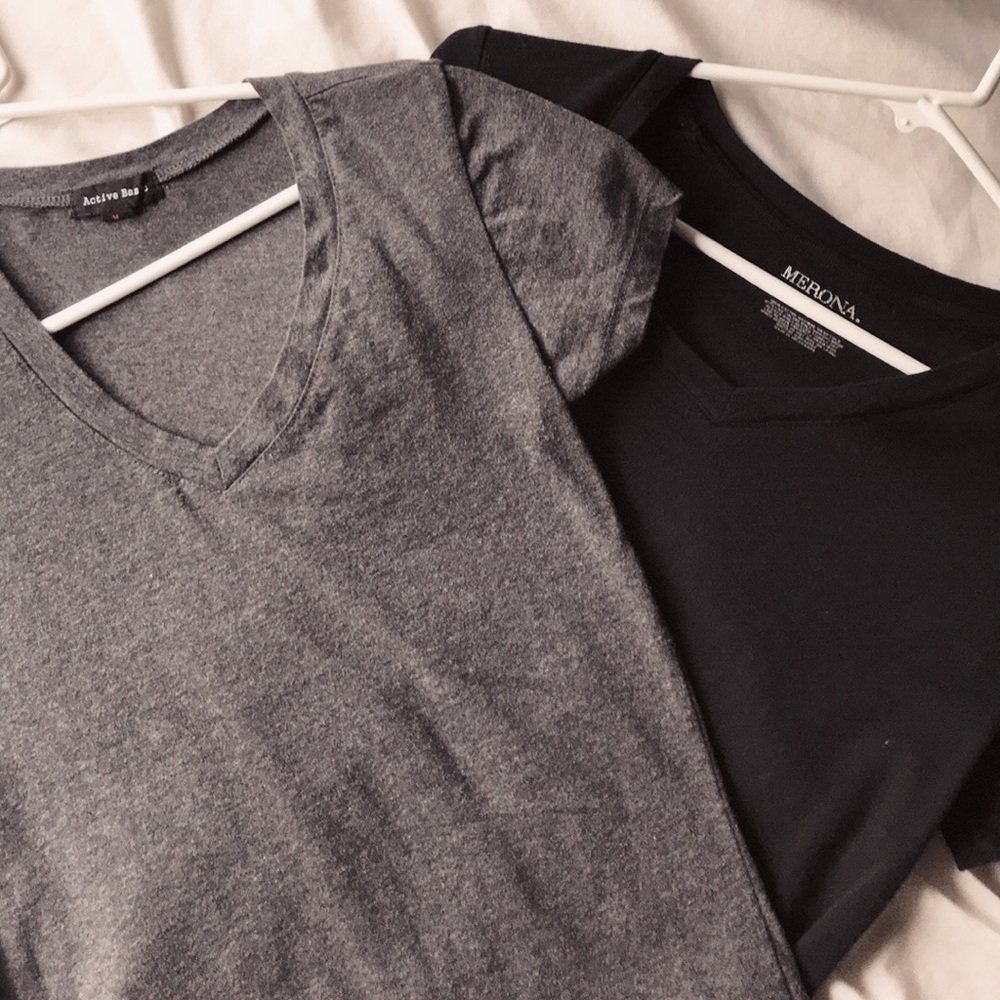 2 FOR $5- V-neck shirts